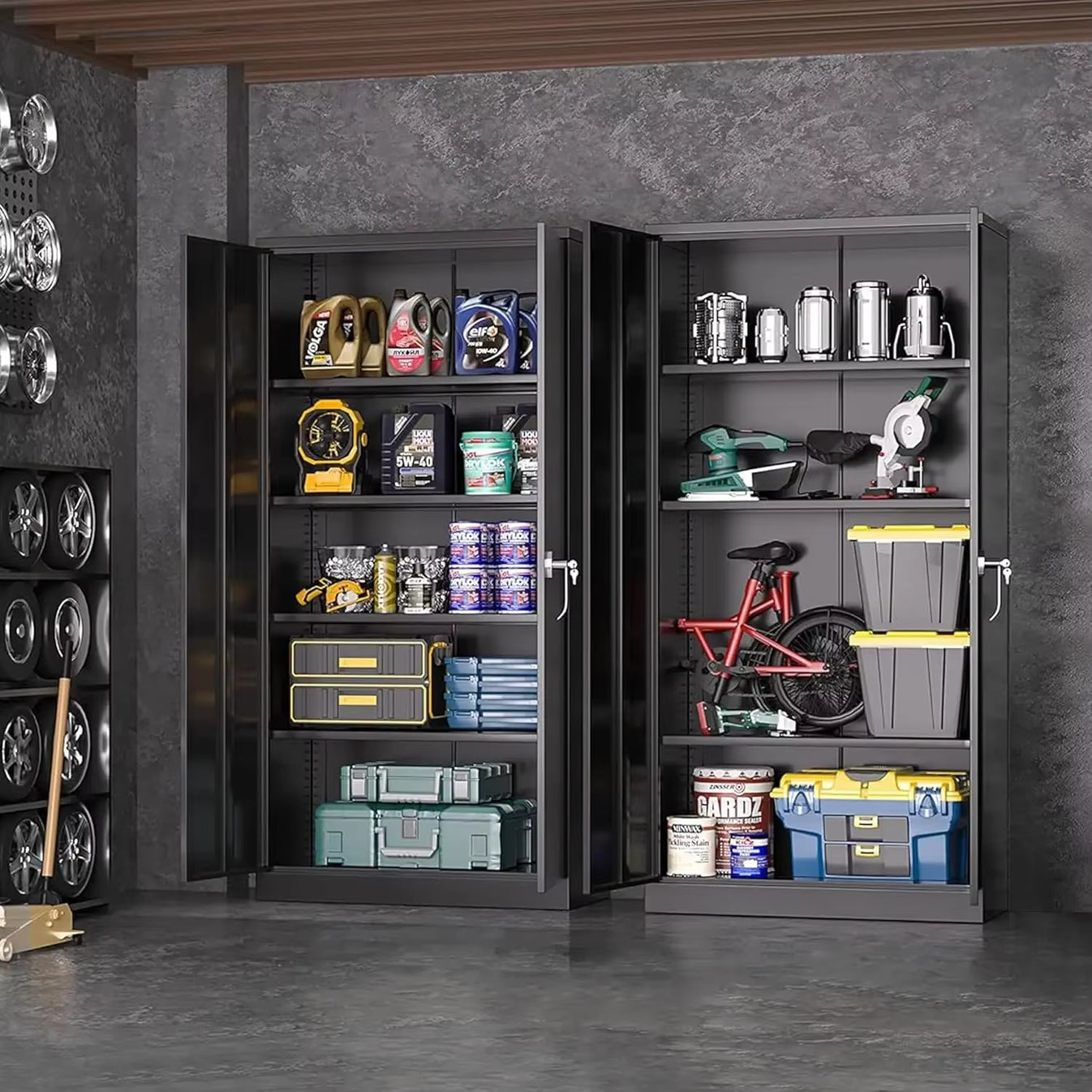 Garage Cabinet Storage Features