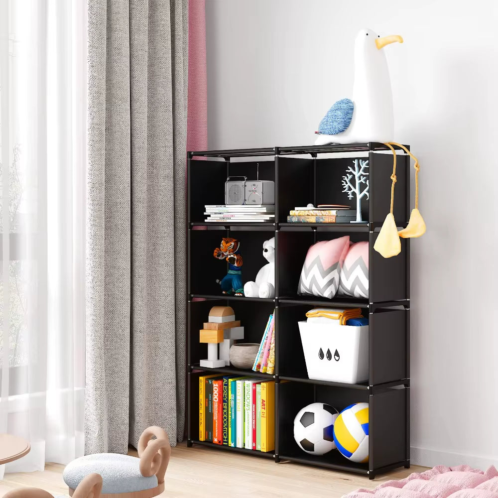 Bookshelf Wardrobe Storage Rack Diy Wardrobe Bookshelf Plastic Square Storage Rack Bedroom Home Decor Locker Debris Racks Shelf