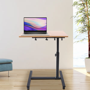 Laptop Desk Adjustable Home Office Laptop Desk Rolling Adjustable 360° Rotation Computer Mobile Stand